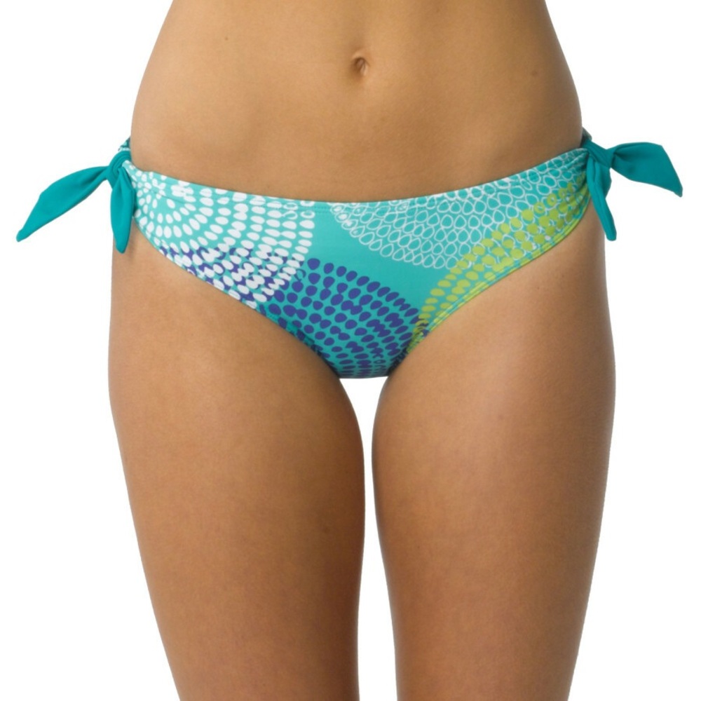 Prana Turquoise and Purple Bikini Bottom XL top L new no tags